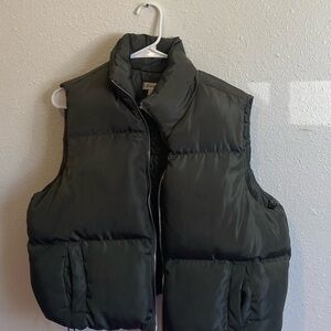 Dark Green Puffer Vest